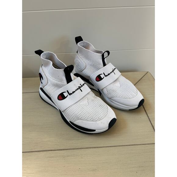 Champion XG Pro Youth Size 7 White Slip On Sneakers Athletic White High Top - Picture 8 of 8